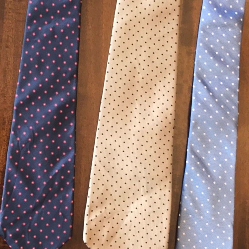 Polka Dot ties.